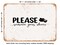 DECORATIVE METAL SIGN - Please Remove Your Shoes - Vintage Rusty Look